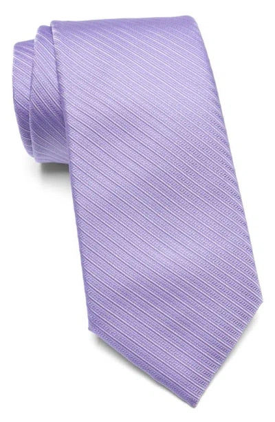 Calvin Klein Iris Stripe Tie In Purple