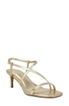 Calvin Klein Ishaya Ankle Strap Sandal In Gold
