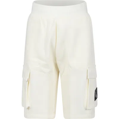 Calvin Klein Kids' Ivory Shorts For Boy With Logo