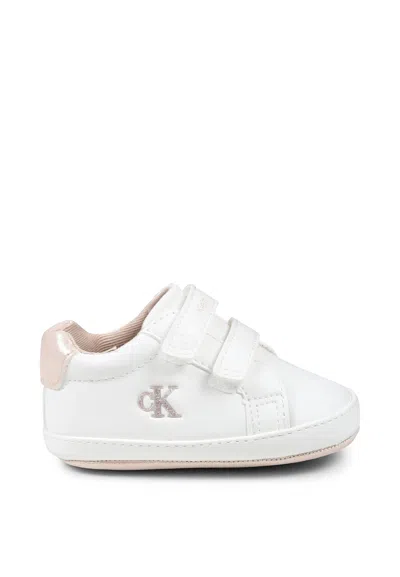 Calvin Klein Kids' Ivory Sneakers For Baby Girl With Logo