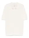 Calvin Klein Ribbed Cuffs And Hem Polo Shirt In Neutrals
