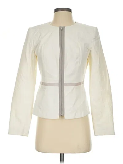 Pre-owned Calvin Klein Jacket In Ivory
