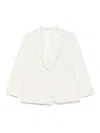 Calvin Klein Seersucker Blazer In White