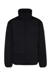 Calvin Klein Quilted High Collar Jacket In Ckblack