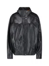 Calvin Klein Modern High Collar Jacket With Contrast Stitching In Black