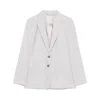Calvin Klein Mélange-effect Flannel Blazer In Multicolor