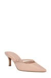 Calvin Klein Jansy Pointed Toe Mule In Light Pink