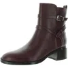 Calvin Klein Jasen Womens Zip Up Slip On Booties In Black