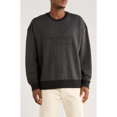 Calvin Klein Jasper Fleece Sweatshirt In Black