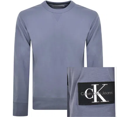 Calvin Klein Jeans Badge Sweatshirt Blue