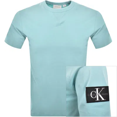 Calvin Klein Jeans Badge T Shirt Blue