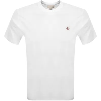 Calvin Klein Jeans Badge T Shirt White