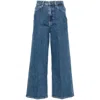 Calvin Klein High-rise Wide-leg Jeans In Blue