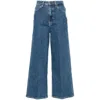 Calvin Klein High-rise Wide-leg Jeans In Blue