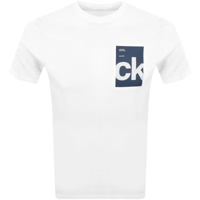 Calvin Klein Jeans Box Graphic T Shirt White