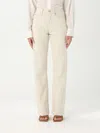 Calvin Klein Ecru Denim Trousers In Cream