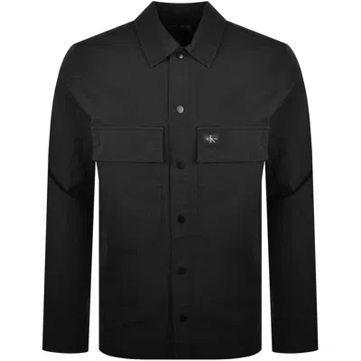 Calvin Klein Jeans Cargo Overshirt Jacket Black