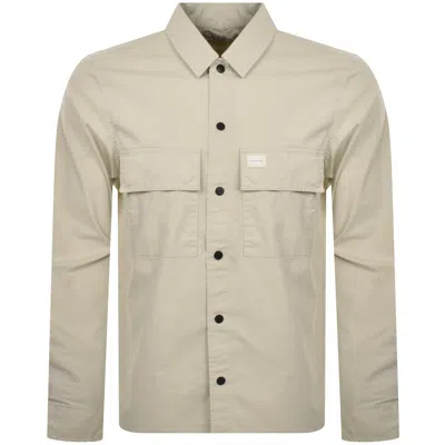 Calvin Klein Jeans Cargo Overshirt Jacket Grey