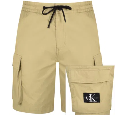 Calvin Klein Jeans Cargo Shorts Beige