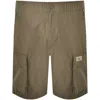 Calvin Klein Jeans Cargo Shorts Khaki In Brown
