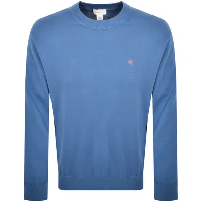 Calvin Klein Jeans Crew Neck Jumper Blue