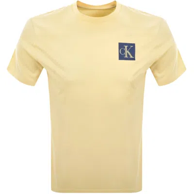 Calvin Klein Jeans Crew Neck T Shirt Yellow