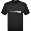 Calvin Klein Jeans Cursive Graphic T Shirt Black In Black