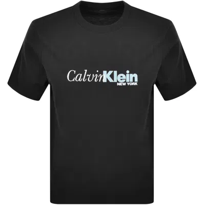 Calvin Klein Jeans Cursive Graphic T Shirt Black