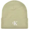 Calvin Klein Jeans Embroidered Beanie Grey In Grey
