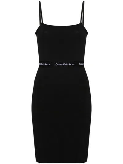 Calvin Klein Jeans Est.1978 Calvin Klein Jeans Abito Corto Con Effetto Jacquard In Black