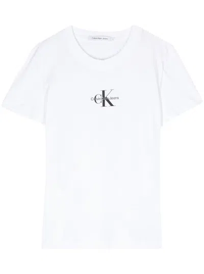 Calvin Klein Jeans Est.1978 Calvin Klein Jeans T-shirt Con Ricamo In White