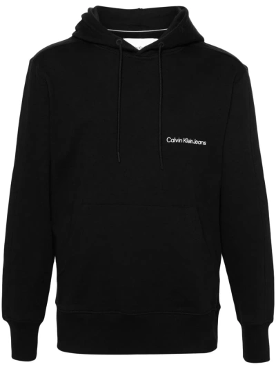 Calvin Klein Jeans Est.1978 Felpa Con Cappuccio In Black
