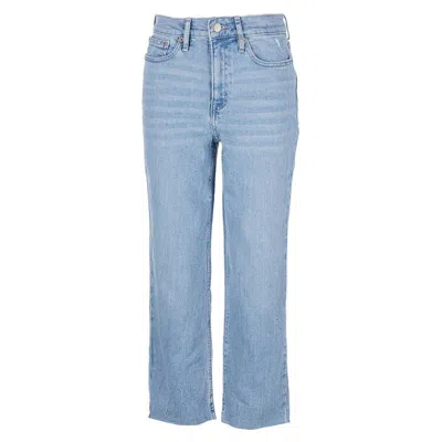 Calvin Klein Jeans Est.1978 High Rise Straight Crop Jeans In Blue