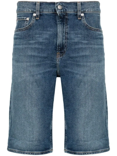 Calvin Klein Jeans Est.1978 Shorts Denim Con Risvolto In Blue