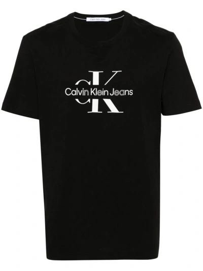 Calvin Klein Jeans Est.1978 T-shirt Con Stampa In Black