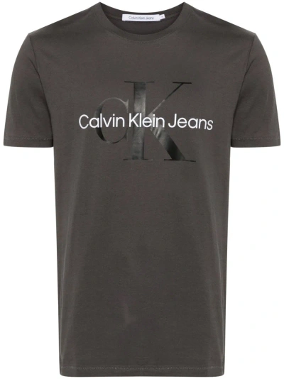 Calvin Klein Jeans Est.1978 T-shirt Con Stampa In Gray