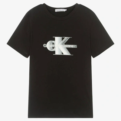 Calvin Klein Jeans Est.1978 Teen Boys Black Logo T-shirt