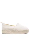 Calvin Klein Jeans Est.1978 Padon Womens Canvas Slip On Espadrilles In White