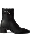 Calvin Klein Jeans Est.1978 55mm Buckle Boots In Black
