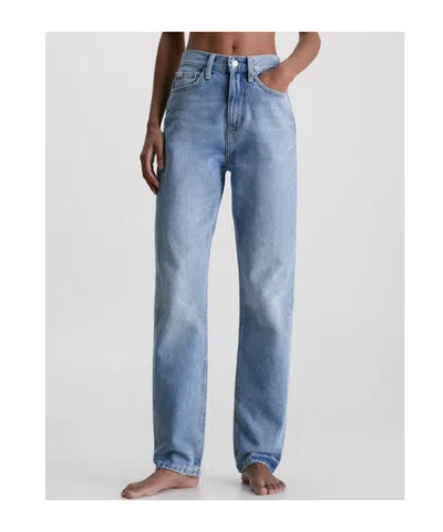 Calvin Klein Jeans Est.1978 Authentic High-rise Straight-leg Jeans In Gold Dust
