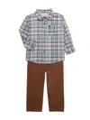Calvin Klein Jeans Est.1978 Baby Boy's & Little Boy's 2-piece Shirt & Pants Set In Red Grey
