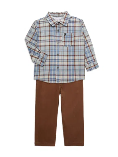 Calvin Klein Jeans Est.1978 Baby Boy's & Little Boy's 2-piece Shirt & Pants Set In Red Grey