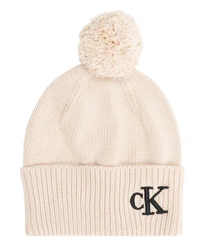 Calvin Klein Jeans Est.1978 Beanie In Beige