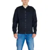 Calvin Klein Jeans Est.1978 Calvin Klein Jeans Black Cotton Rigenerato Men's Cardigan