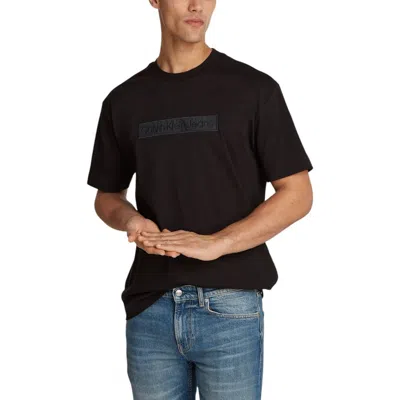 Calvin Klein Jeans Est.1978 Black Cotton Rigenerato T-shirt