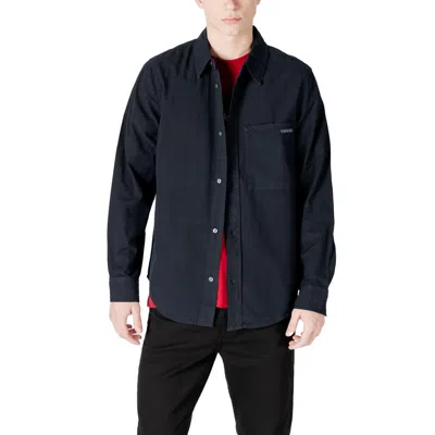 Calvin Klein Jeans Est.1978 Black Cotton Shirt In Blue