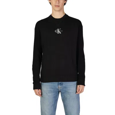 Calvin Klein Jeans Est.1978 Logo-print Crew-neck Sweatshirt In Black