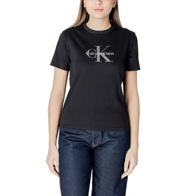 CALVIN KLEIN JEANS EST.1978 BLACK COTTON T-SHIRT