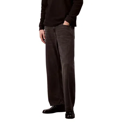 Calvin Klein Jeans Est.1978 Black Lyocell Relaxed Fit Jeans In Brown