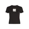 Calvin Klein Jeans Est.1978 Black Recycled Cotton T-shirt In Black